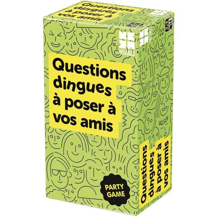 Crazy Questions to Ask Your Friends - Party Game - MEGABLEU - Ages 14+