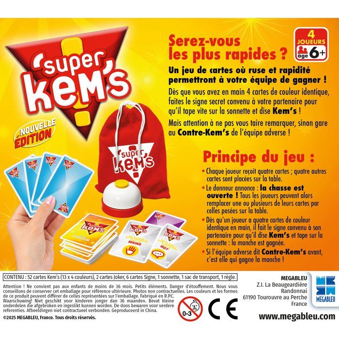 MEGABLEU Card Game - Super Kems (Small Box)