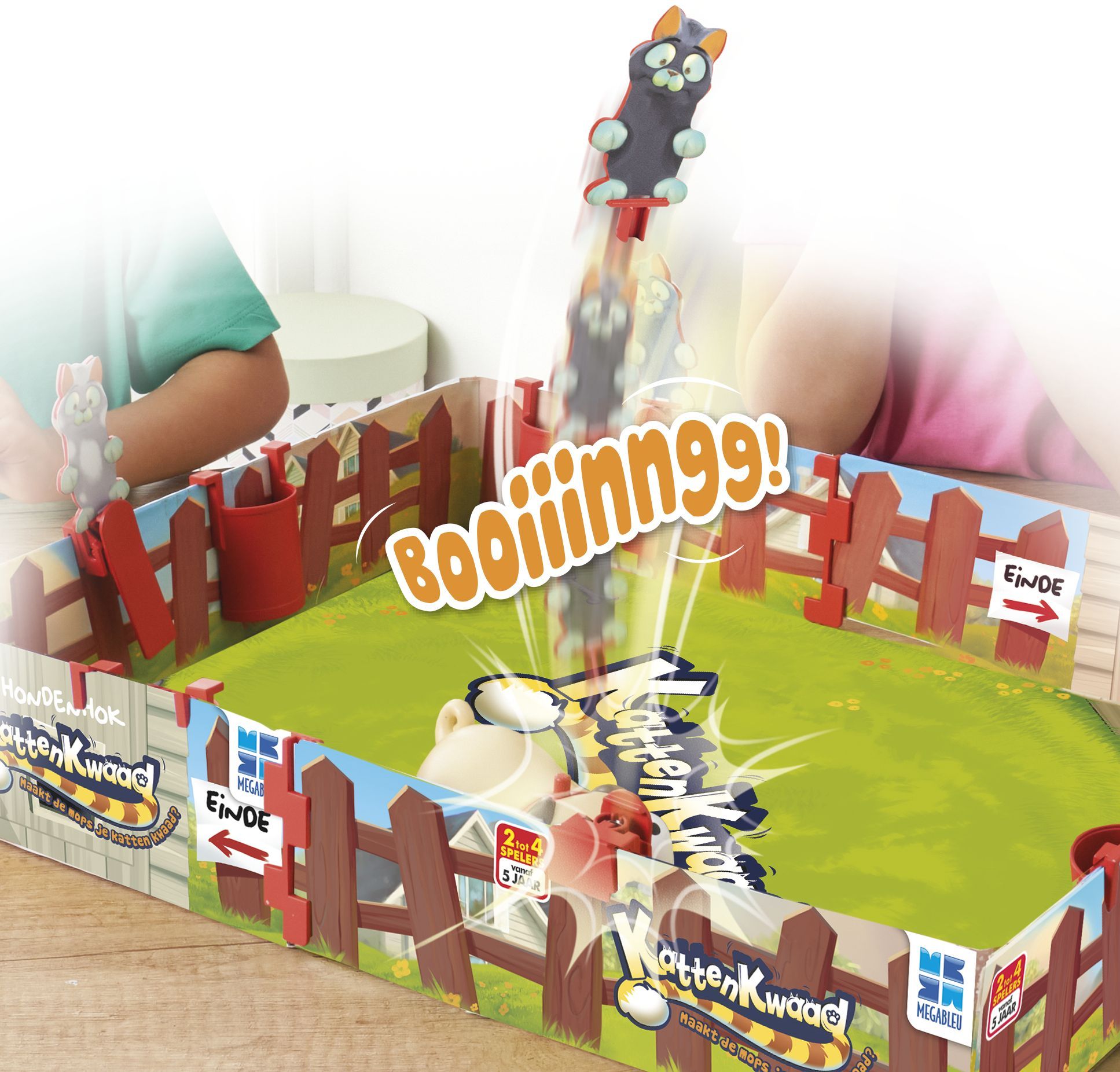 Board game - MEGABLEU - Chat'Panic - Move your cat forward, avoid the Moloss' dog