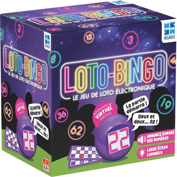 Electronic Lottery Machine - MEGABLEU - 678588 - with sound and illuminated display