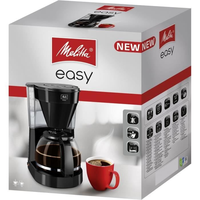 Melitta Easy II 1023-02 - Filter coffee maker - 1050 W - Black