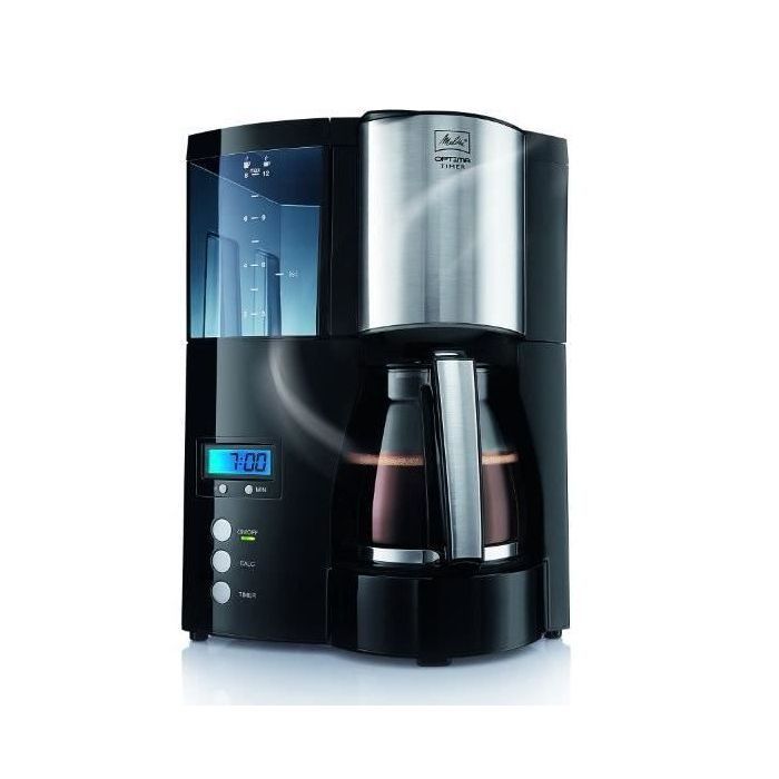 Melitta 100801 CAFETIERE Programmable Optima Timer - Black Filter