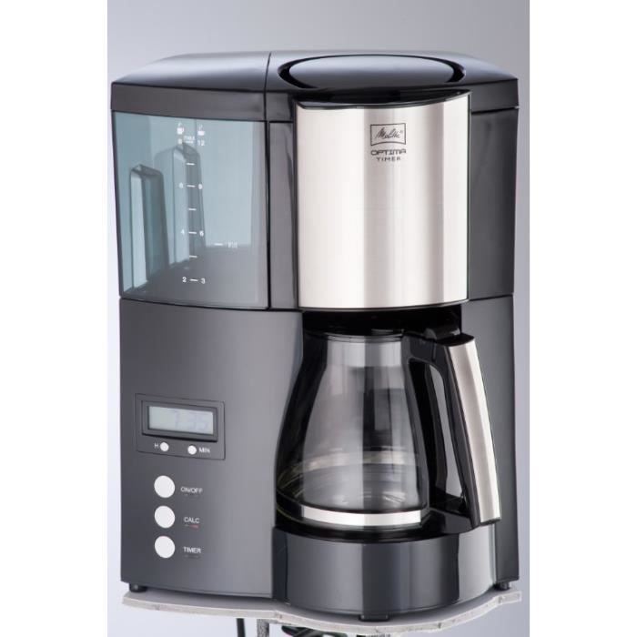 Melitta 100801 CAFETIERE Programmable Optima Timer - Black Filter