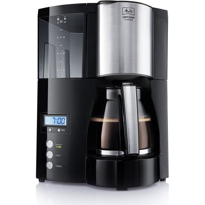 Melitta 100801 CAFETIERE Programmable Optima Timer - Black Filter