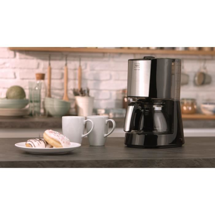 Coffee machine Melitta - Enjoy Top Glass Noir/Brushed steel 1017-04