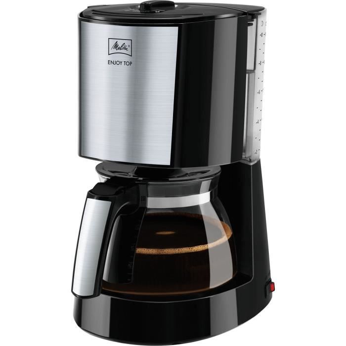 Coffee machine Melitta - Enjoy Top Glass Noir/Brushed steel 1017-04