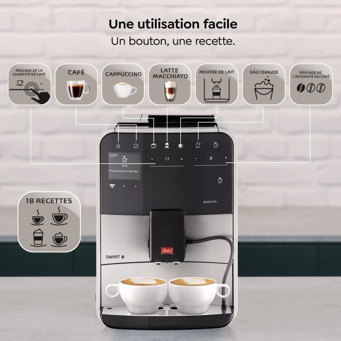 Grain machine melitta barista t smart - silver (without milk tank)
