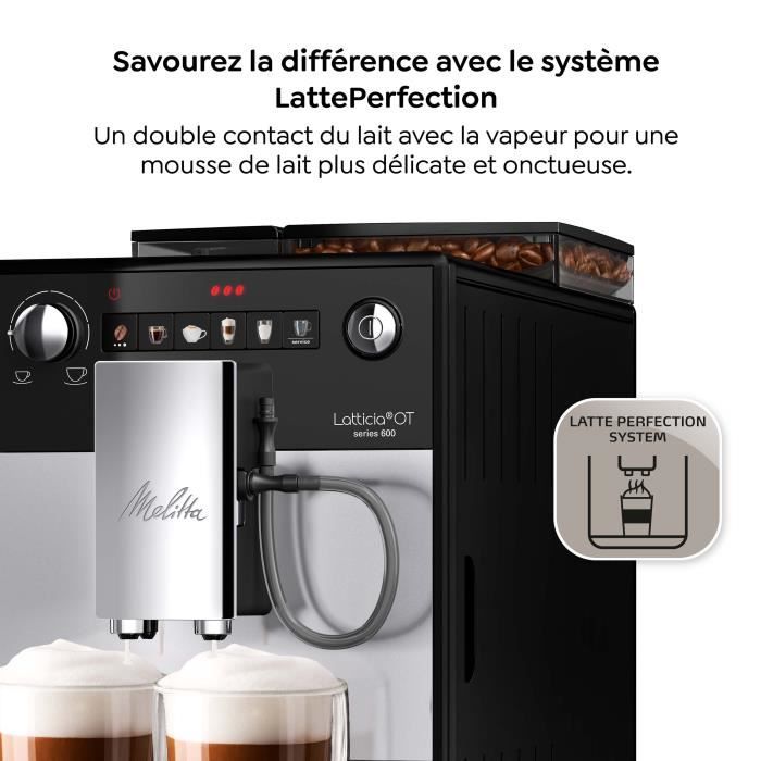 Automatic coffee machine - MELITTA - Latticia OT F300-101 - Silver