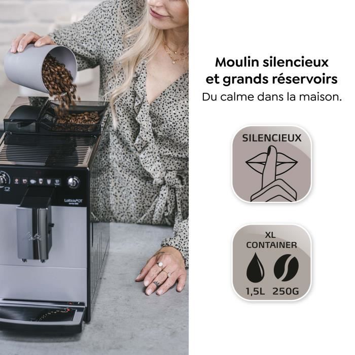 Automatic coffee machine - MELITTA - Latticia OT F300-101 - Silver