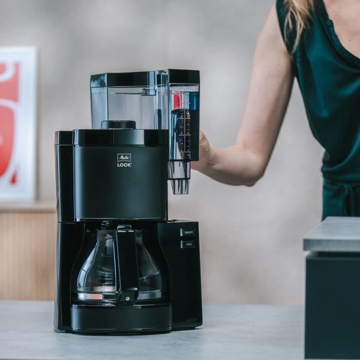 Coffee maker - MELITTA - Look V Glass 1025-02 - 1080 W - 1.25 L - Black