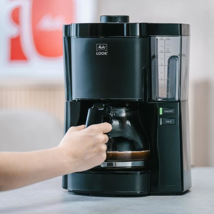 Coffee maker - MELITTA - Look V Glass 1025-02 - 1080 W - 1.25 L - Black