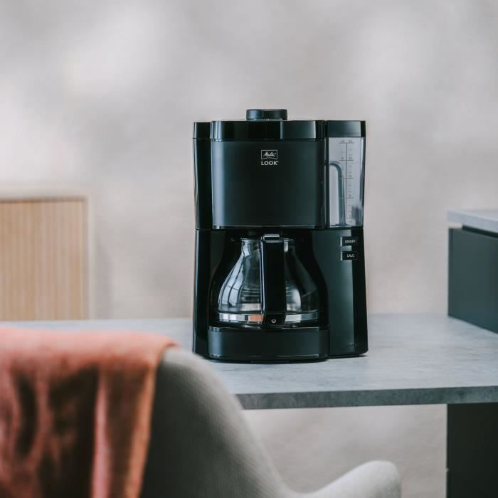 Coffee maker - MELITTA - Look V Glass 1025-02 - 1080 W - 1.25 L - Black