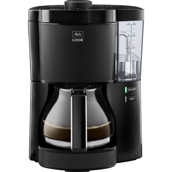Coffee maker - MELITTA - Look V Glass 1025-02 - 1080 W - 1.25 L - Black