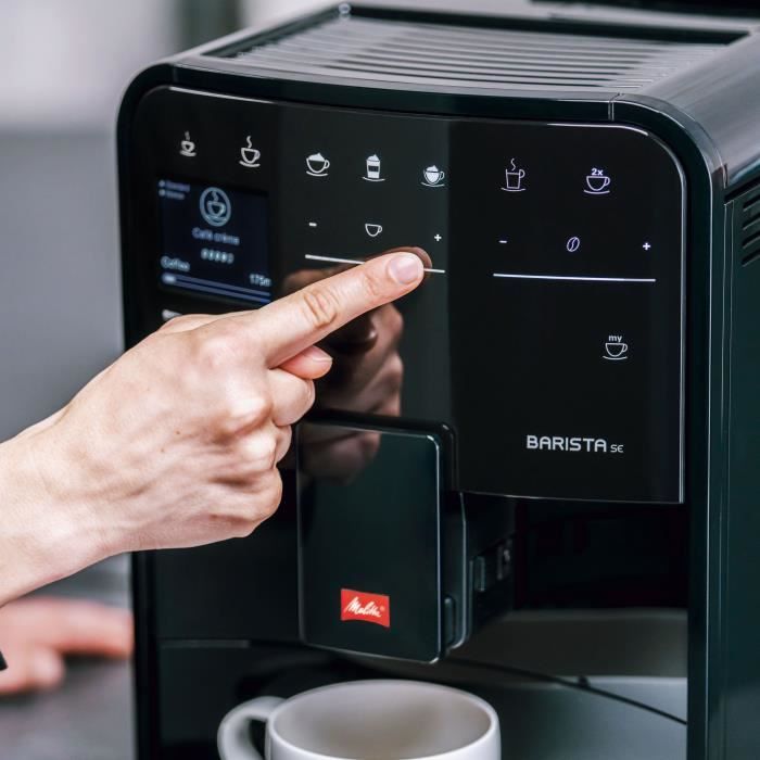 Automatic coffee machine with grinder - MELITTA - Barista SE F830-003 - 1450 W - Black