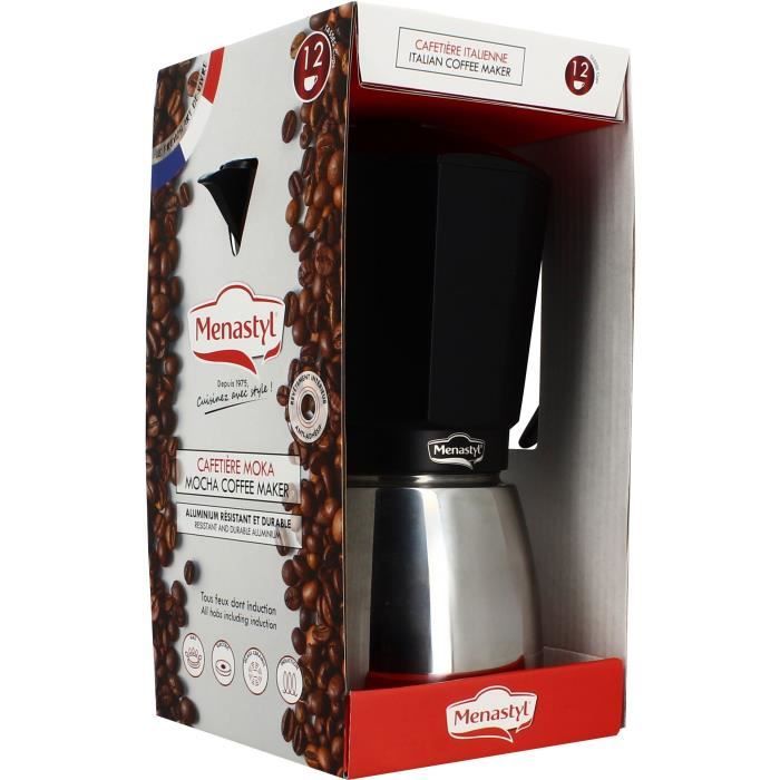 Italian Coffee Maker - MENASTYL - 3935072 - Aluminum - 12 cups - All hobs including induction