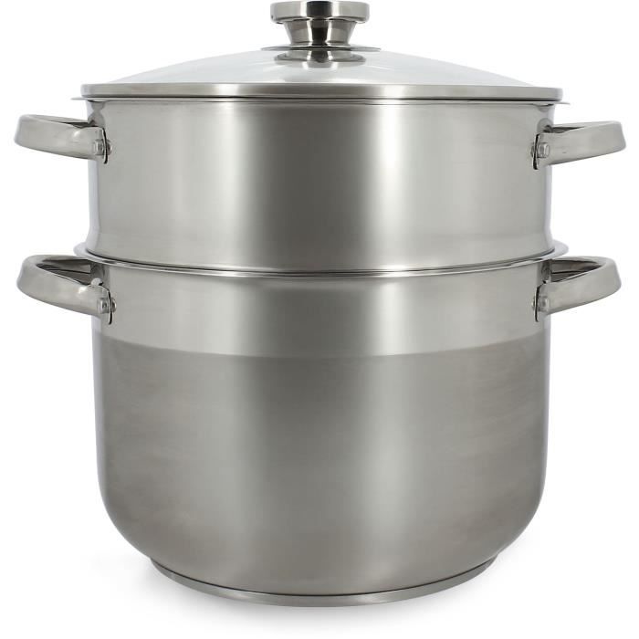 Couscoussier - MENASTYL - 4615450 - Stainless steel - 10 liters - Suitable for all hobs including induction