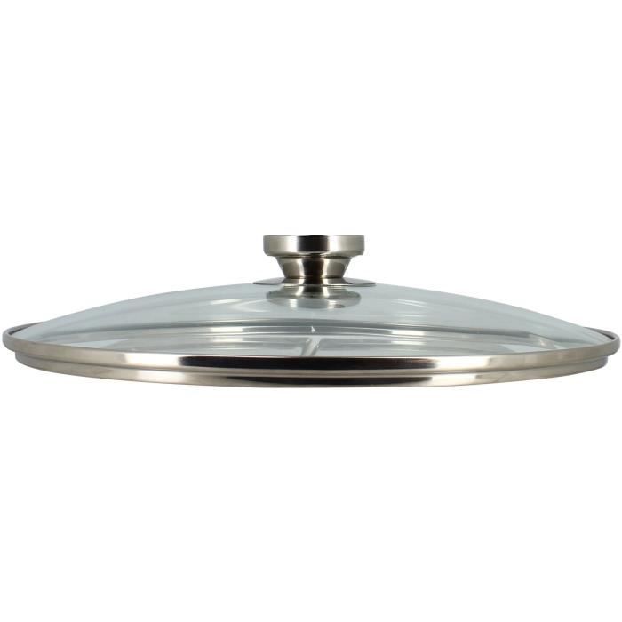 Pot with lid - MENASTYL - 4615451 - Stainless steel - 17 liters - 32 cm - Suitable for all hobs including induction