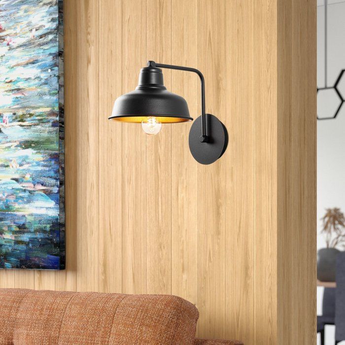 Black Wall Sconce - Black Metal - Industrial Style - Decorative