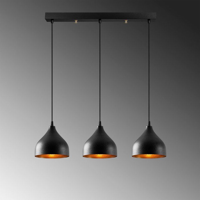 Suspension lustre D BY M.RED Black - Métal - Style contemporain - Raffiné