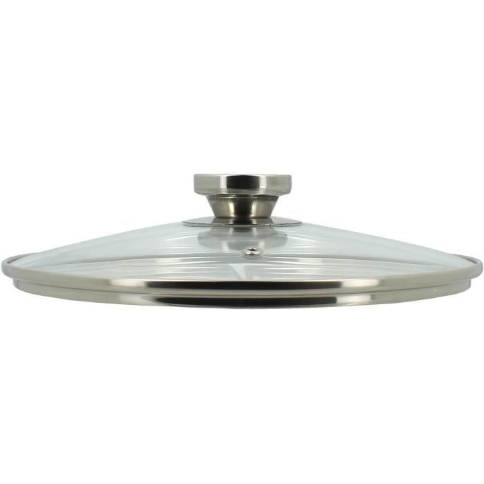Pot with lid - MENASTYL - 4615455 - Stainless steel - 9 liters - All hobs including induction