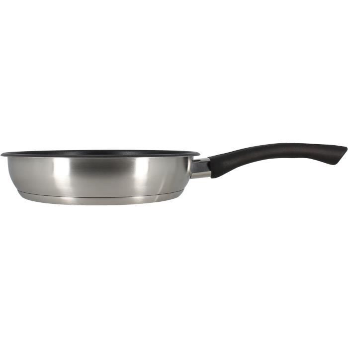 Frying pan - MENASTYL - 6020244 - Stainless steel - 20 cm - Suitable for all hobs including induction