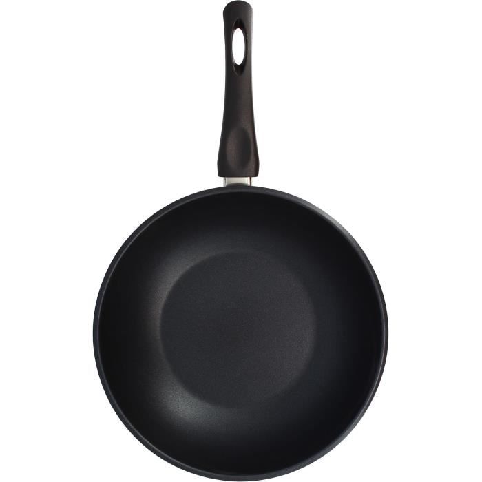 Wok - MENASTYL - 6020252 - Stainless steel - 28 cm - Suitable for all hobs including induction