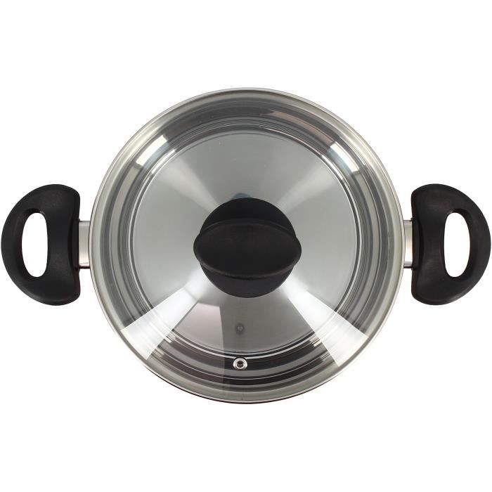 Dutch oven - MENASTYL - First 20 cm - Stainless steel - Suitable for all hobs including induction