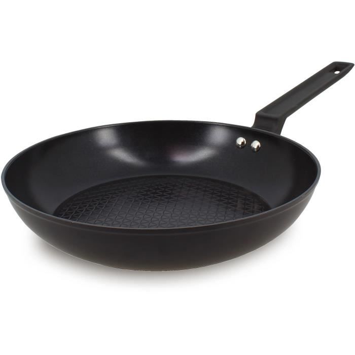 Frying pan - MENASTYL - 6020637 - Forged aluminum - 26 cm - Black - Suitable for all hobs including induction