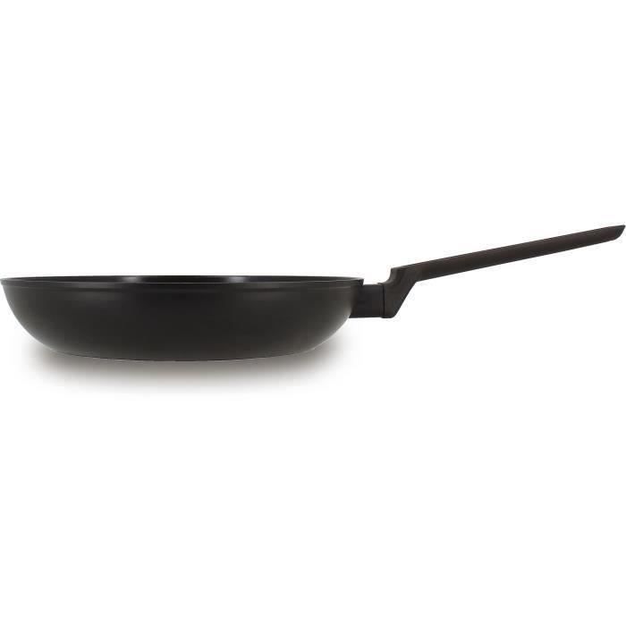 Frying pan - MENASTYL - 6020637 - Forged aluminum - 26 cm - Black - Suitable for all hobs including induction