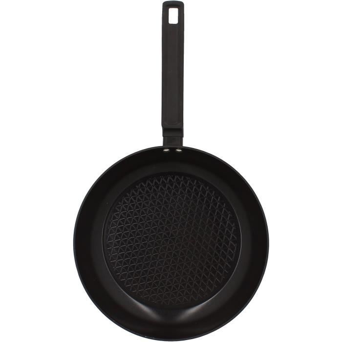 Frying pan - MENASTYL - 6020638 - Forged aluminum - 28 cm - Black - Suitable for all hobs including induction