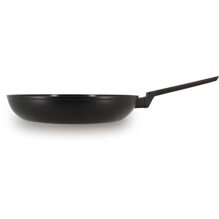 Frying pan - MENASTYL - 6020639 - Forged aluminum - 30 cm - Black - Suitable for all hobs including induction