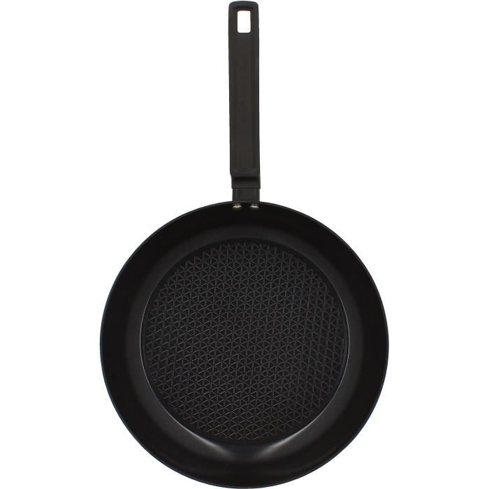Frying pan - MENASTYL - 6020639 - Forged aluminum - 30 cm - Black - Suitable for all hobs including induction