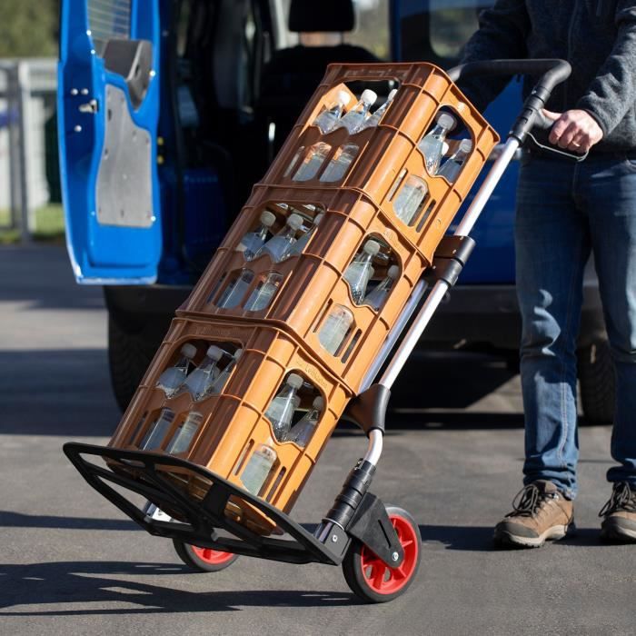 Hand truck - MEISTER - 8985710 - Foldable - 200 kg - Black