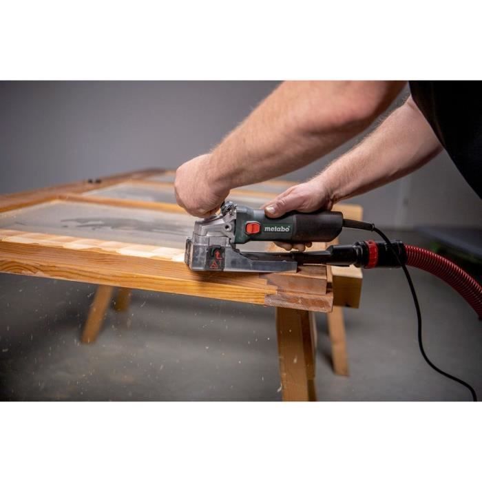 Wood milling machine - METABO - LF 850 S - 4 reversible carbide blades - Connection for extraction