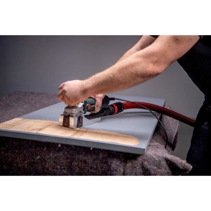 Wood milling machine - METABO - LF 850 S - 4 reversible carbide blades - Connection for extraction