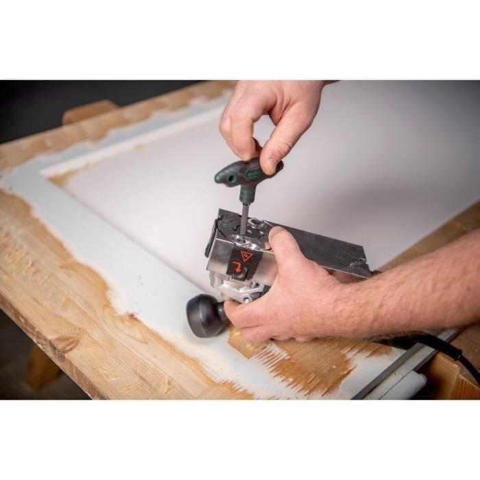 Wood milling machine - METABO - LF 850 S - 4 reversible carbide blades - Connection for extraction