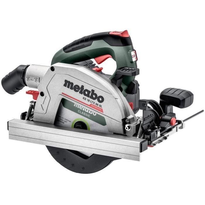 Cordless portable circular saw - METABO - KS 18 LTX 66 BL - 18 V - carbide circular saw blade