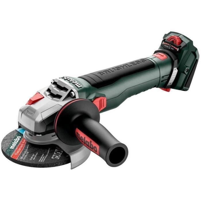 Cordless grinder - METABO - WVB 18 LT BL 11-125 Quick - 18V - Concrete - Professional