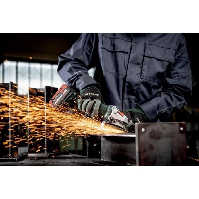 Cordless grinder - METABO - WVB 18 LT BL 11-125 Quick - 18V - Concrete - Professional