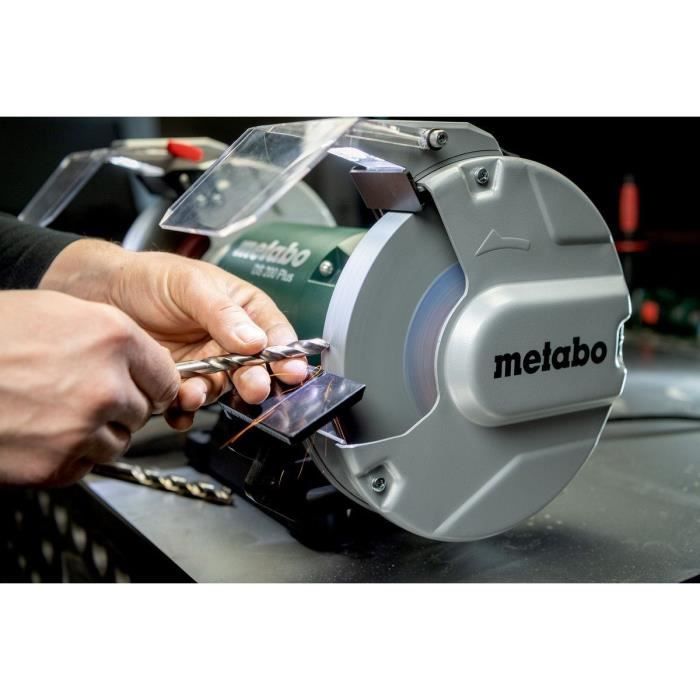 Grinding wheel - METABO - DS 200 Plus - Brown corundum grinding wheels - Spark arrester - Workpiece holder