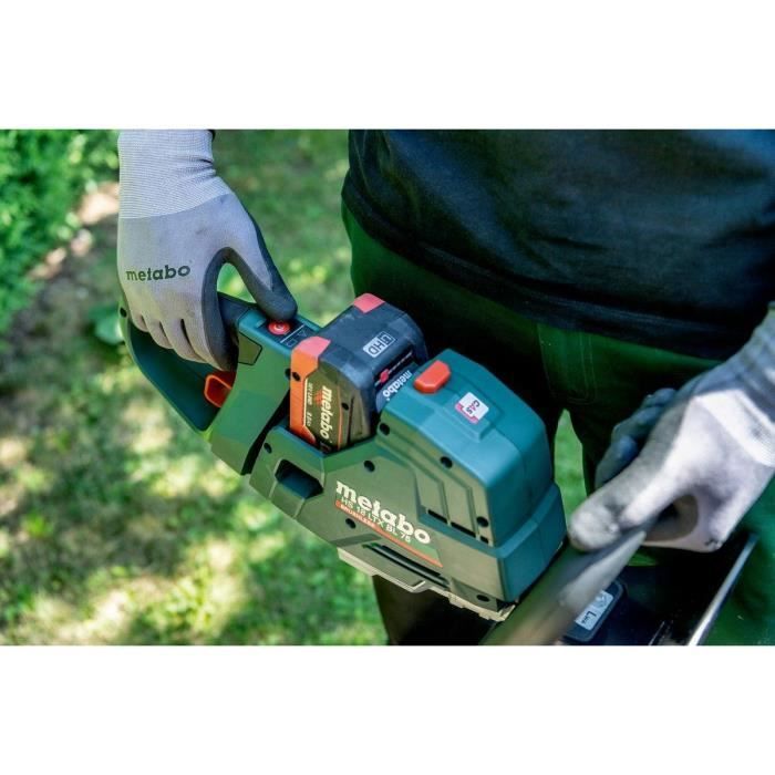 METABO HS 18 LTX BL 75 cordless hedge trimmer - Brushless motor - Rotating handle - Blade protection