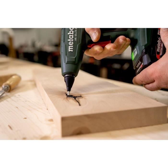 Cordless hot glue gun - METABO - HK 18 LTX 20 - 18 V - MetaBOX 145