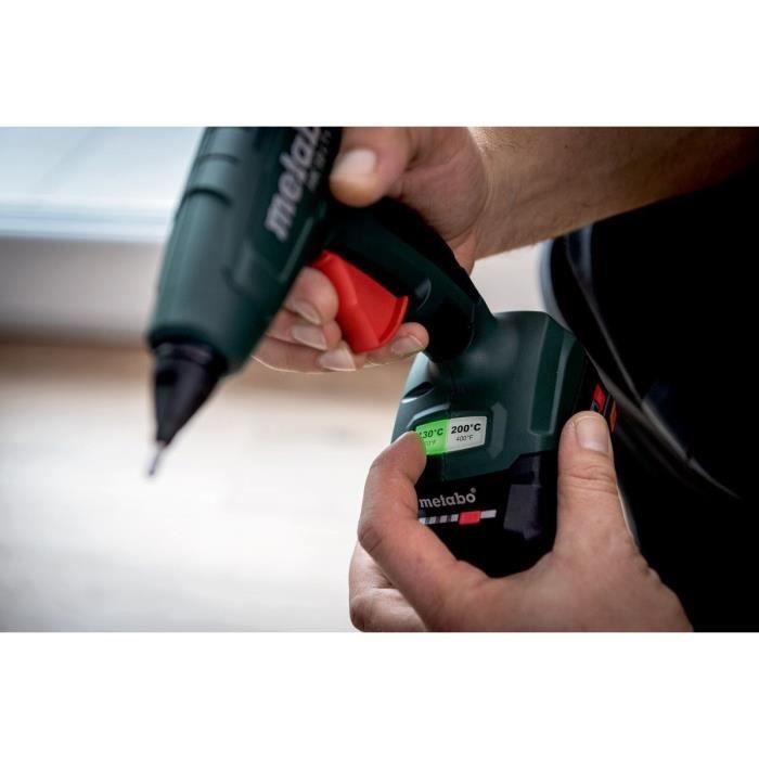 Cordless hot glue gun - METABO - HK 18 LTX 20 - 18 V - MetaBOX 145