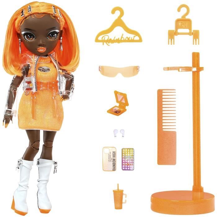 Rainbow High - Mannequin doll - Michelle St Charles (Fluo orange) 5 Series