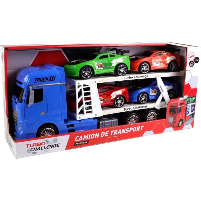 Transport Truck - TURBO CHALLENGE - Intervention Vehicles - 1/24 - Friction Vehicle - Random Color