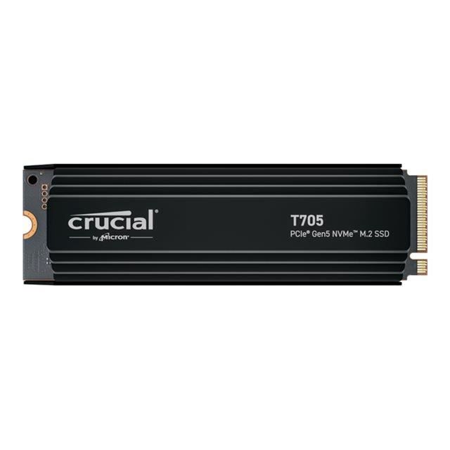 Internal Gaming SSD with Premium Heatsink - CRUCIAL - T705 SSD 1TB PCIe Gen5 NVMe M.2