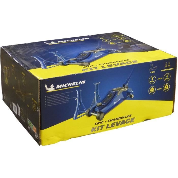 Hydraulic rolling jack - MICHELIN - 9558 - Lifting capacity: 1800 kg - Lifting height: 105mm to 350mm.