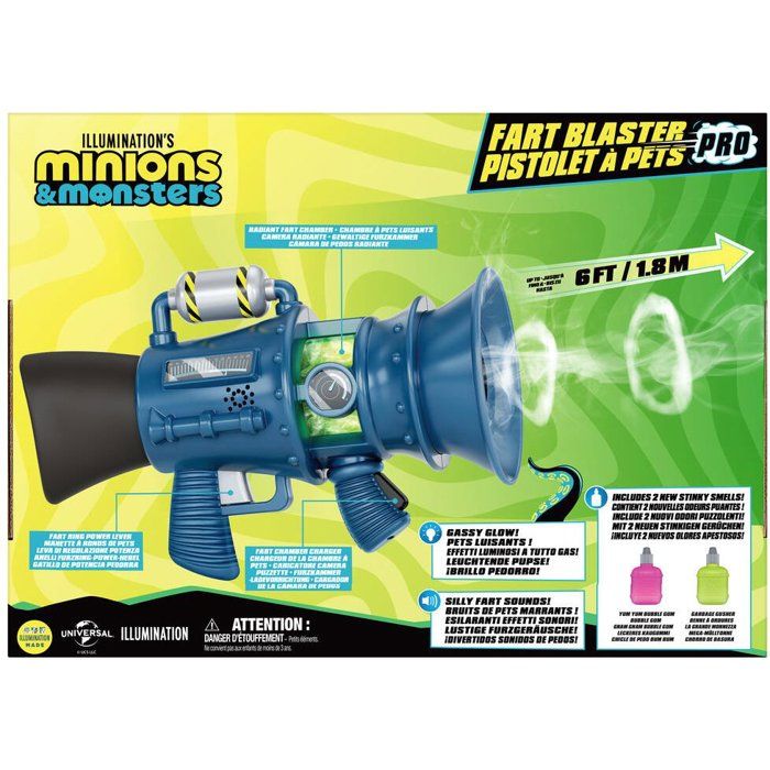 Ultimate Fart Gun 2.0 - MINIONS 3 - Ages 4 and up