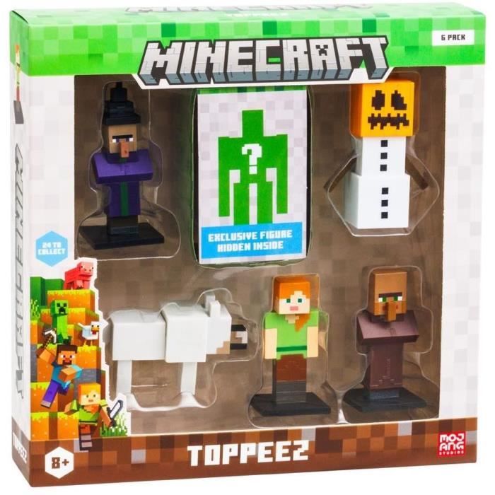 Box of 6 small figurines - BANDAI - Minecraft - 1 mystery figurine