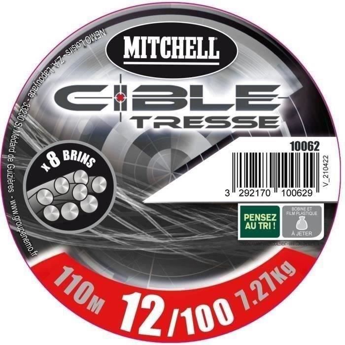 MITCHELL - Gray braid - 8 strands - 110 m - 15/100